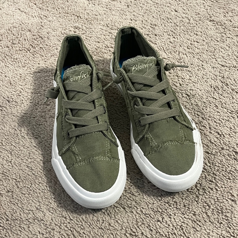 Blowfish Olive Malibu Canvas Sneakers
